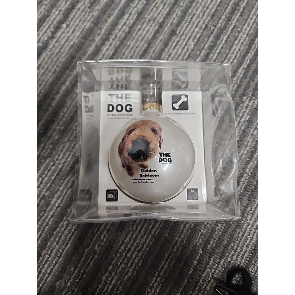 Artlist Collection The Dog Golden Retriever. In Box. Glass Ornament